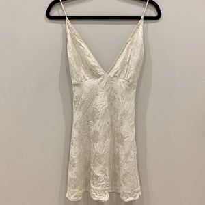 Wilfred mini deep plunge dress